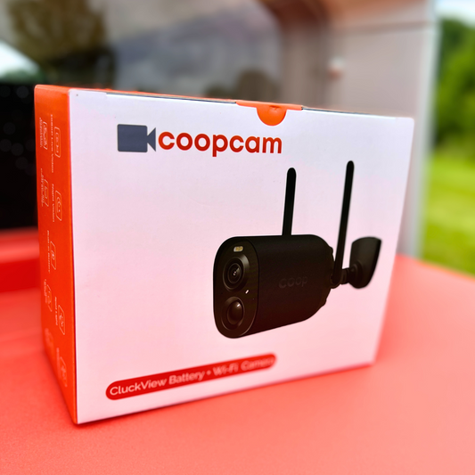 Smart CoopCam chicken coop by The Smart Coop with surveillance camera and secure design for backyard poultry.