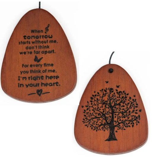 Serenity Memorial Wind Chimes gift bundle by The Wind Chime Co with a memorial heart, 32-inch outdoor garden decor.