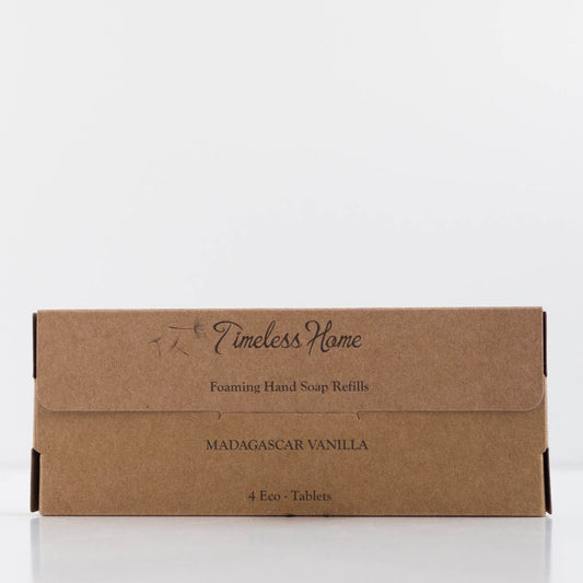 Eco Tab hand soap refill pack by Timeless Organics Skin Care with Bulgarian lavender for natural cleansing and refreshing scent.