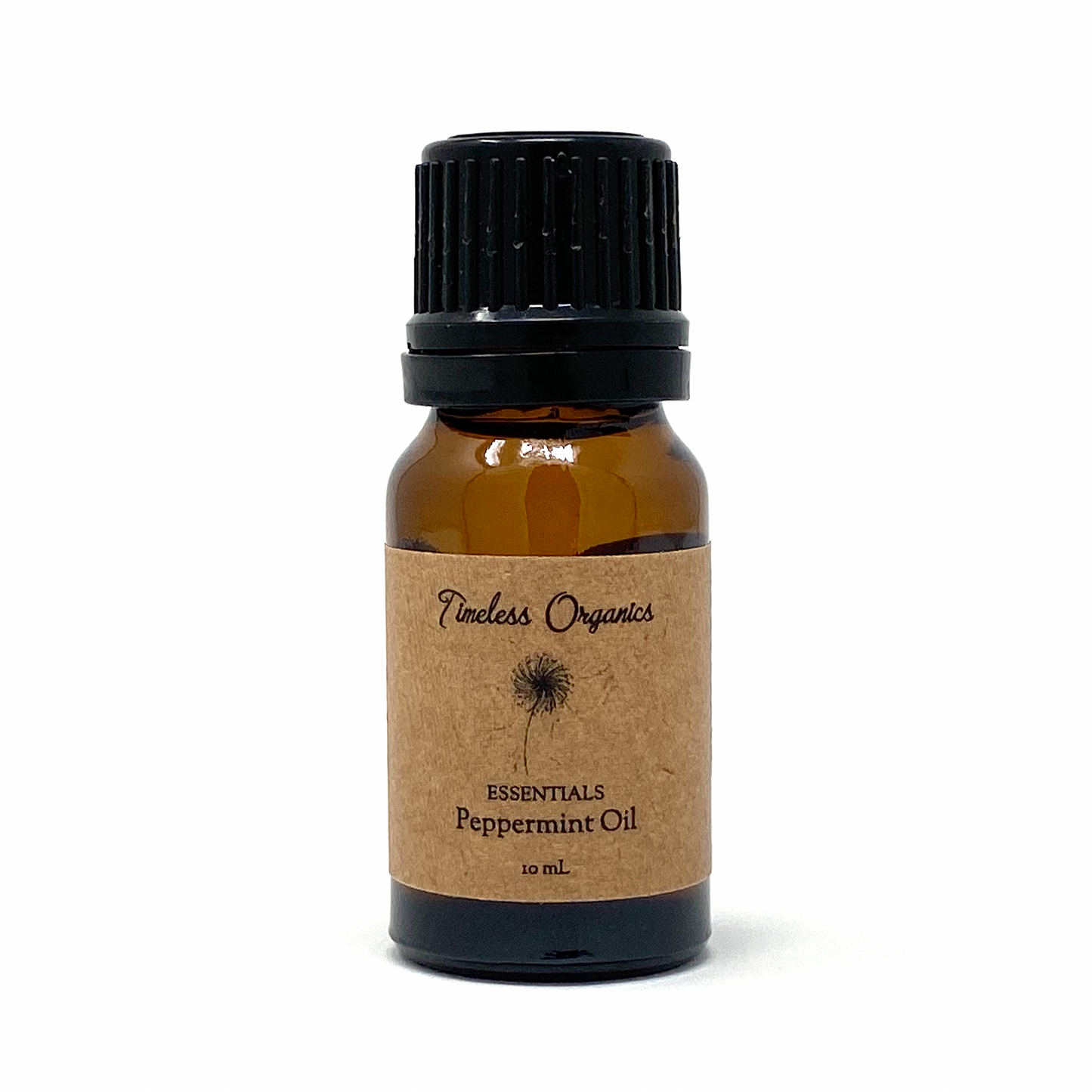 Fresh peppermint leaves from Timeless Organics Skin Care, showcasing vibrant green mint leaves with textured surface.
