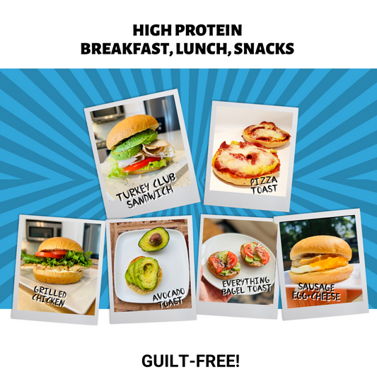 Two bags of Unbelievabuns high protein, low carb bread buns with 12 buns total, featuring fresh, baked bread buns for fitness and nutrition.