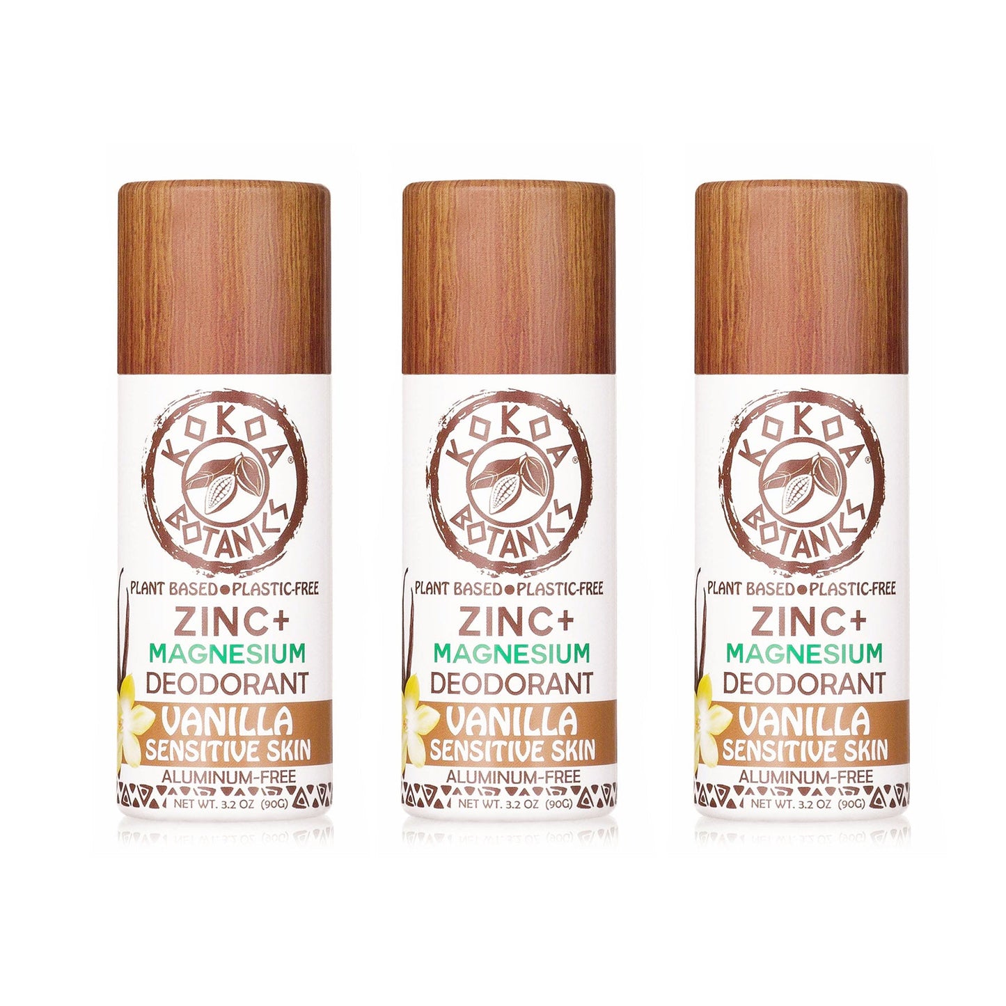 3 Pack Natural Deodorant - Choose Your Variety - Aluminum-Free - KOKOA BOTANICS ~ Blessings Grow Meadows