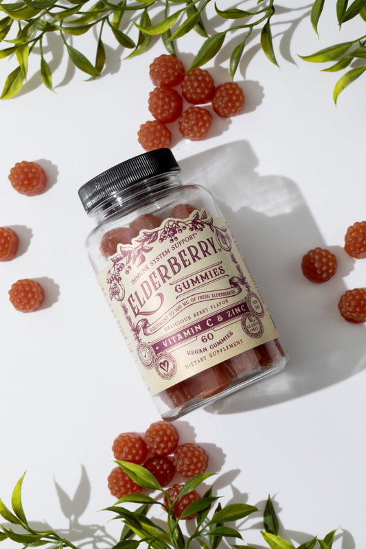 Elderberry Gummies + Vitamin C & Zinc - Blessings Grow Meadows