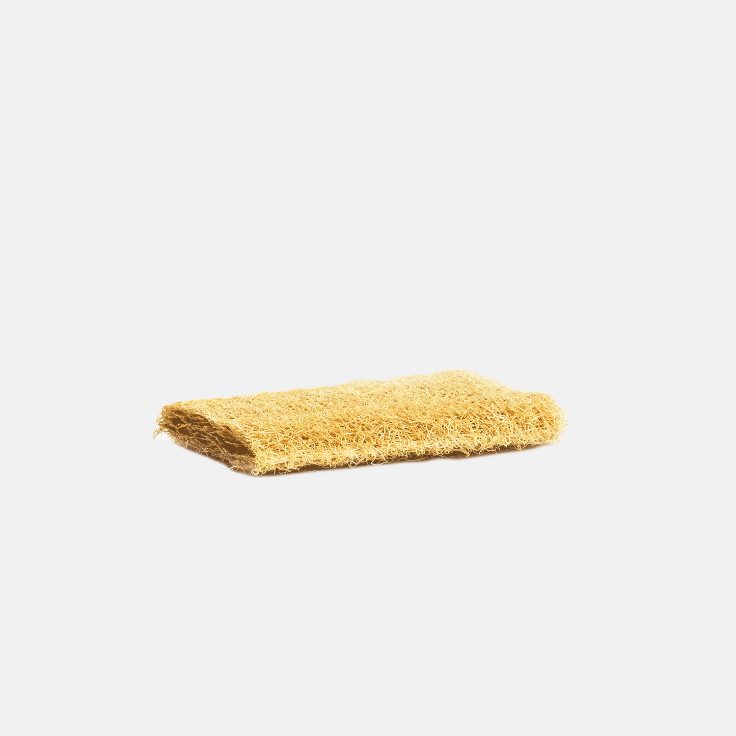 Three natural loofah sponges in a pack from ZeroWasteStore.com, ideal for exfoliating and cleansing in the shower.
