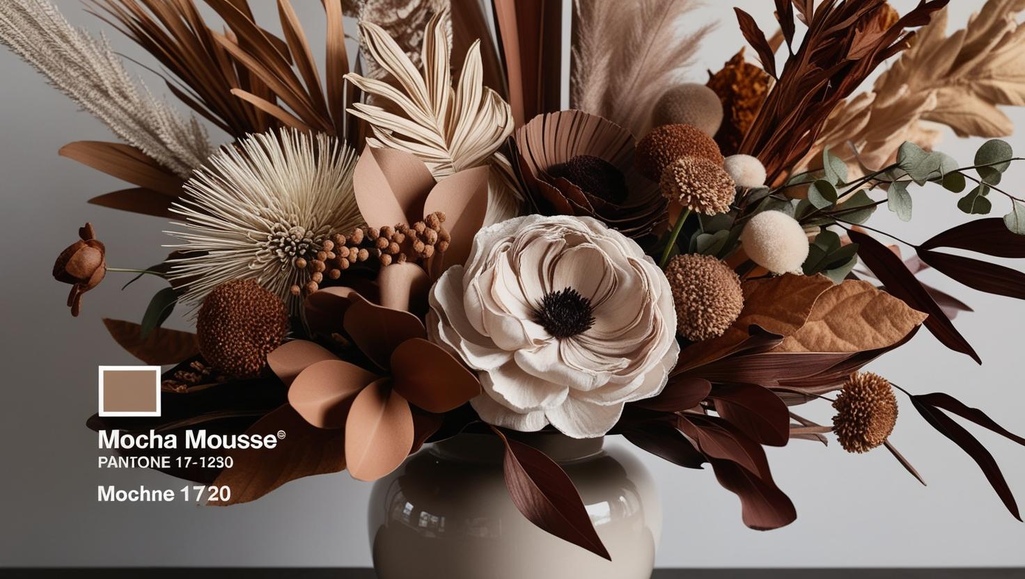 Pantone Mocha Mousse for Florists