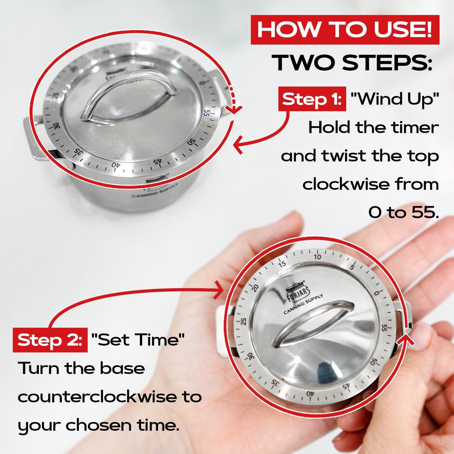 Forjars®  - Kitchen Timer - Blessings Grow Meadows