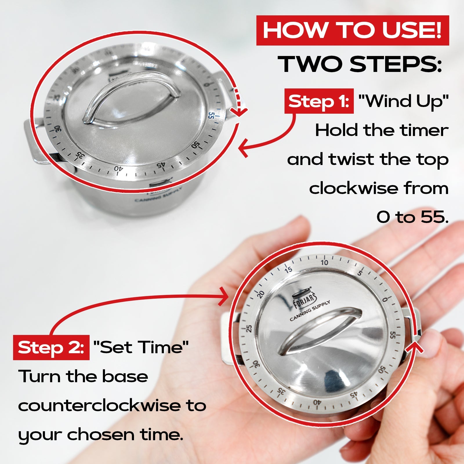 Forjars®  - Kitchen Timer - Blessings Grow Meadows