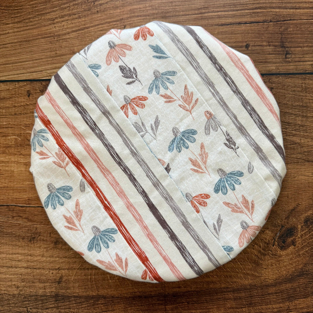 Small bowl and banneton covers from Five Oaks Farm, natural fabric covers for bread proofing and dough rising.