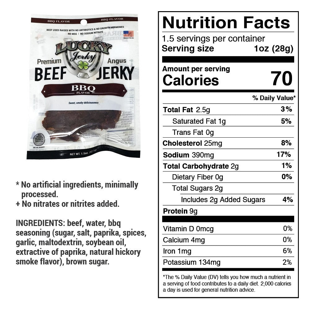 BBQ Beef Jerky | 1.5 oz | Nebraska Star Beef - BuyNebraska.com ~ Blessings Grow Meadows