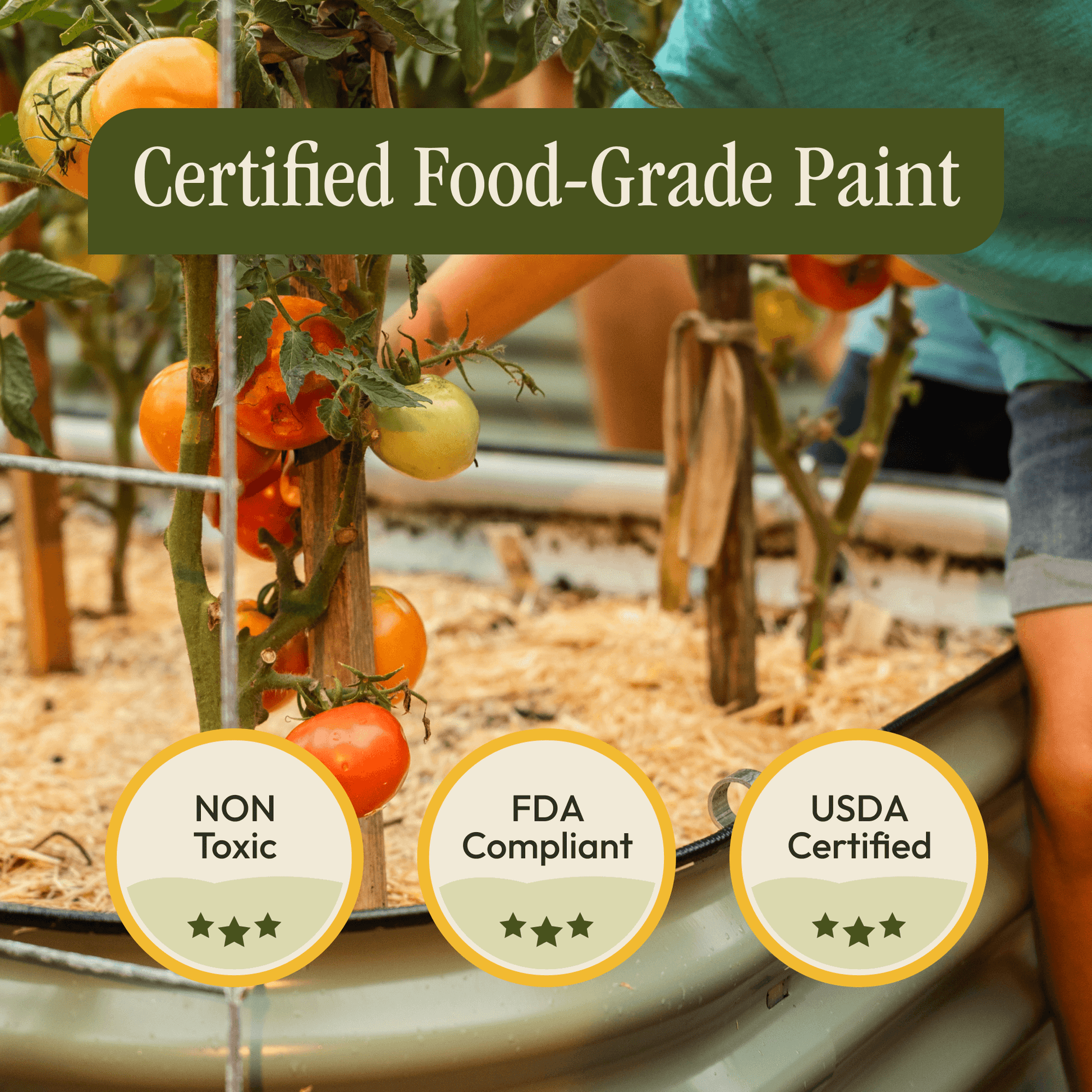 17" Tall 6 In 1 "No Tools Needed" Premium Metal Raised Garden Bed Kit - Gro-Rite Garden Global LLC ~ Blessings Grow Meadows