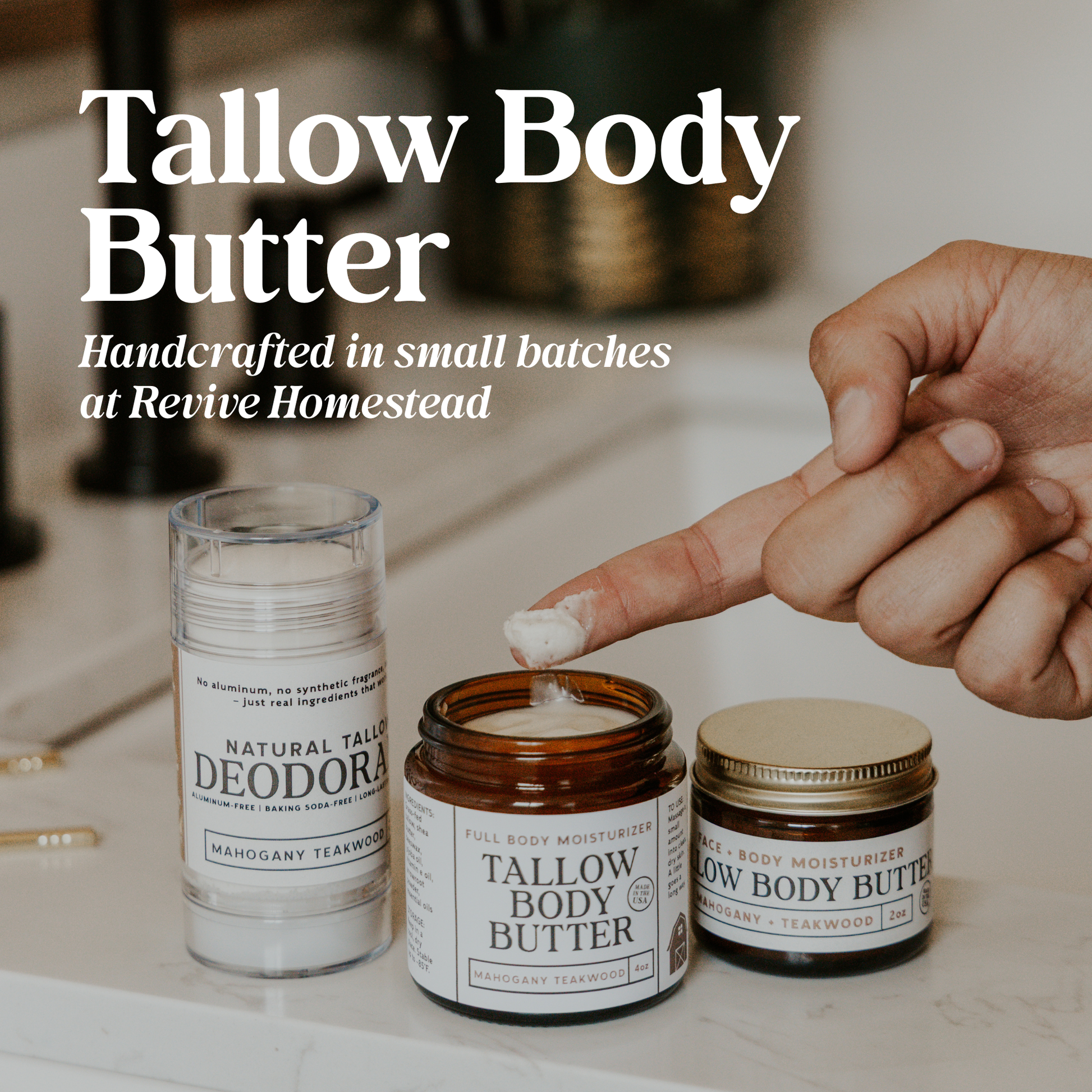 Tallow Body Butter - Revive Homestead ~ Blessings Grow Meadows