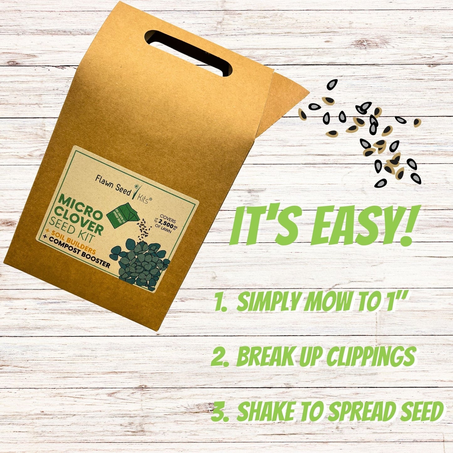 Micro Clover Seed Eco-Spread Carton - Blessings Grow Meadows