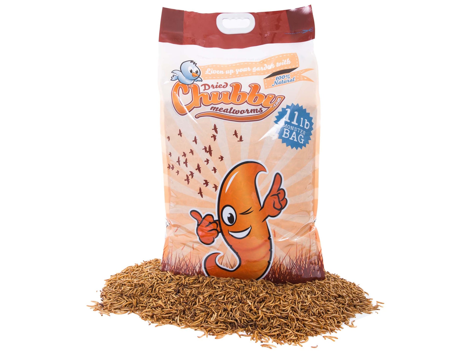 11Lbs Chubby Dried Mealworms - Blessings Grow Meadows