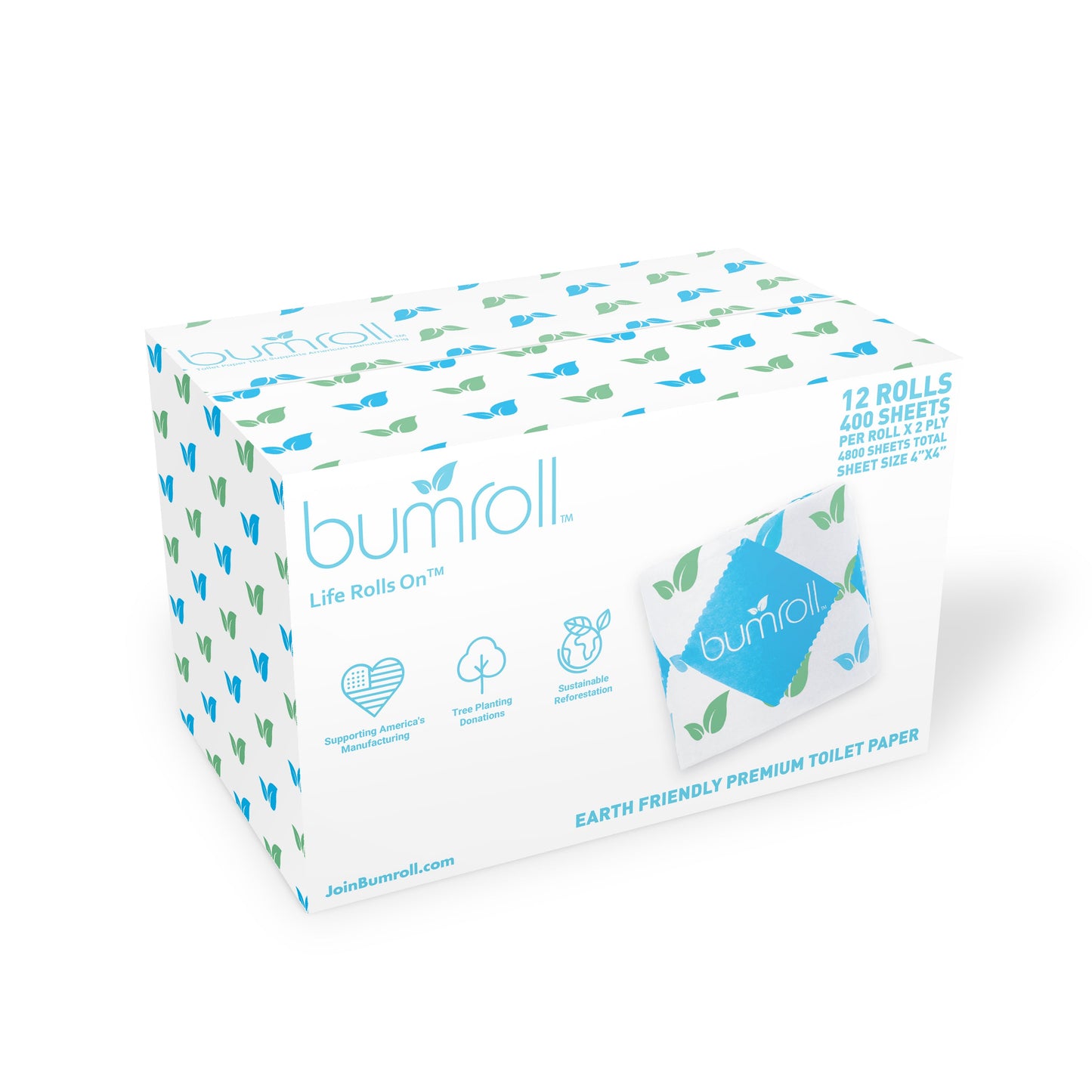 Bumroll, Proudly Made in USA, Premium Toilet Paper & Paper Towels, Plants Trees In The USA