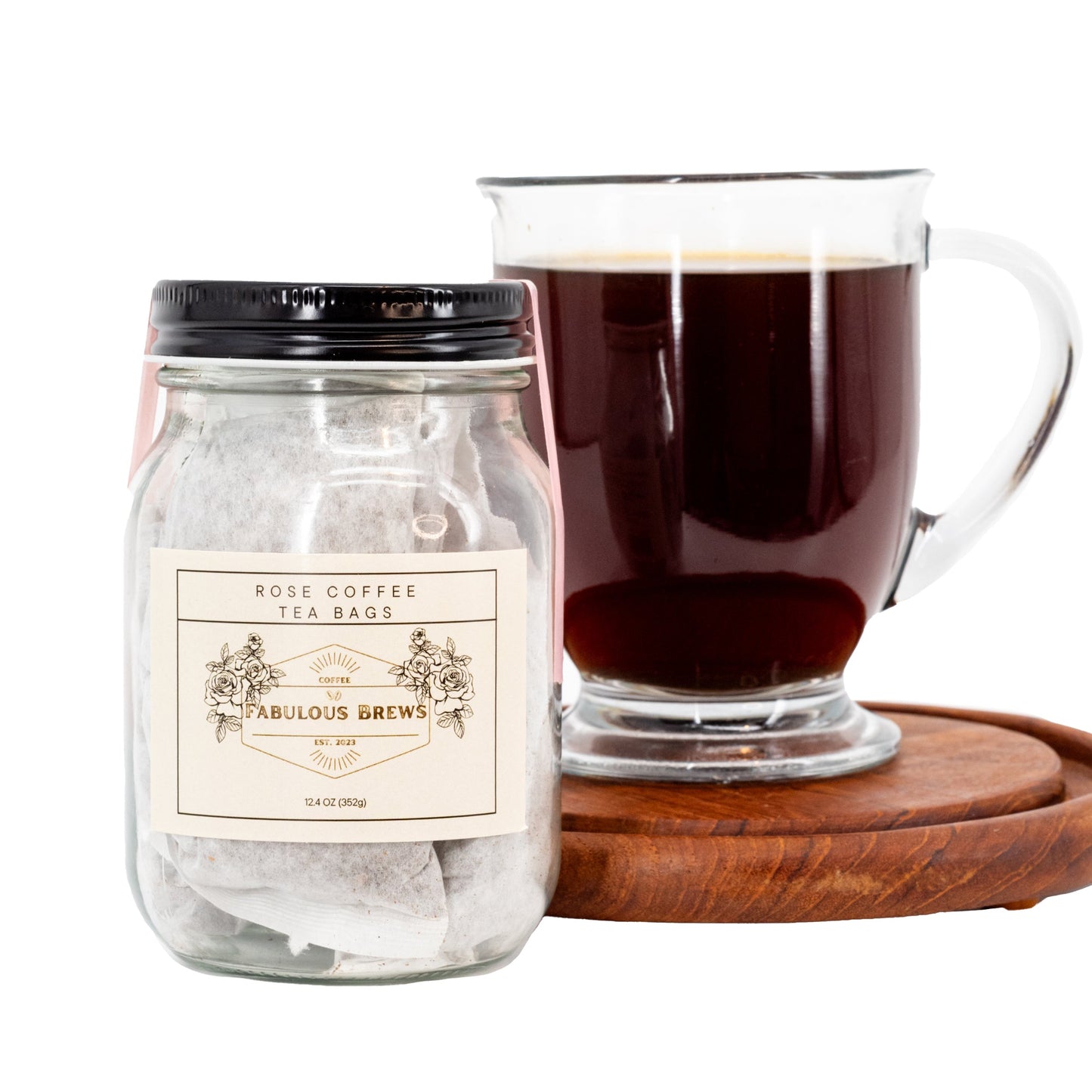 Rose Infused Coffee Tea Bags | 12.4 oz | Fabulous Brews - BuyNebraska.com ~ Blessings Grow Meadows