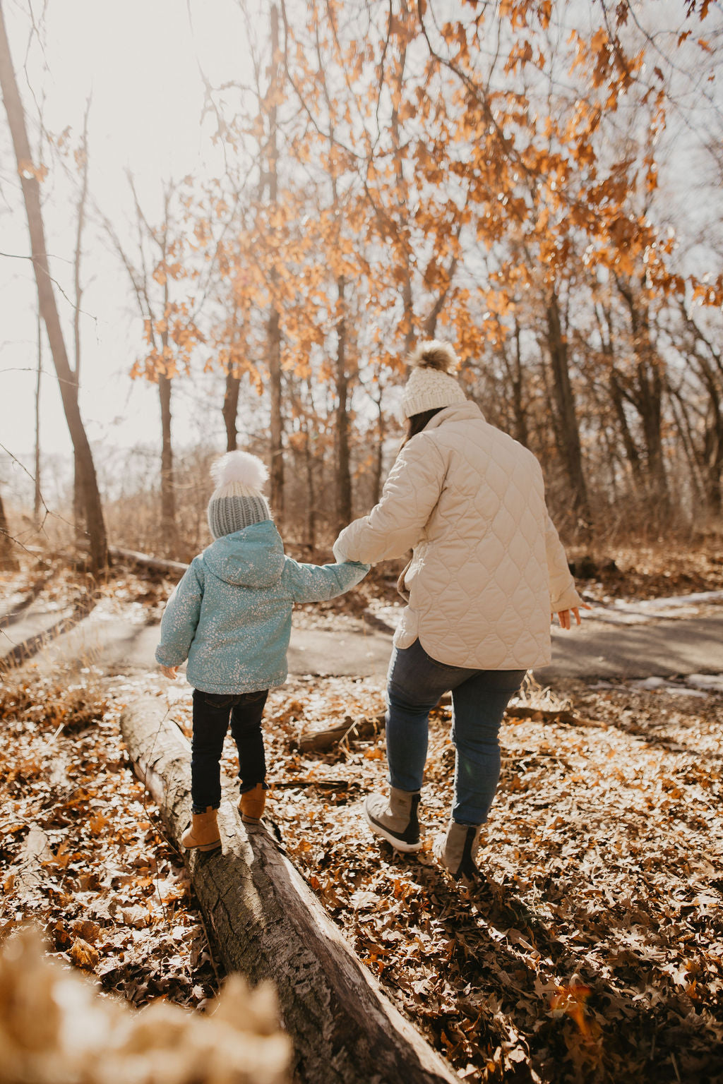 Ivory Peruvian Wool Knit Hat with Faux Fur Pom Pom - Blessings Grow Meadows