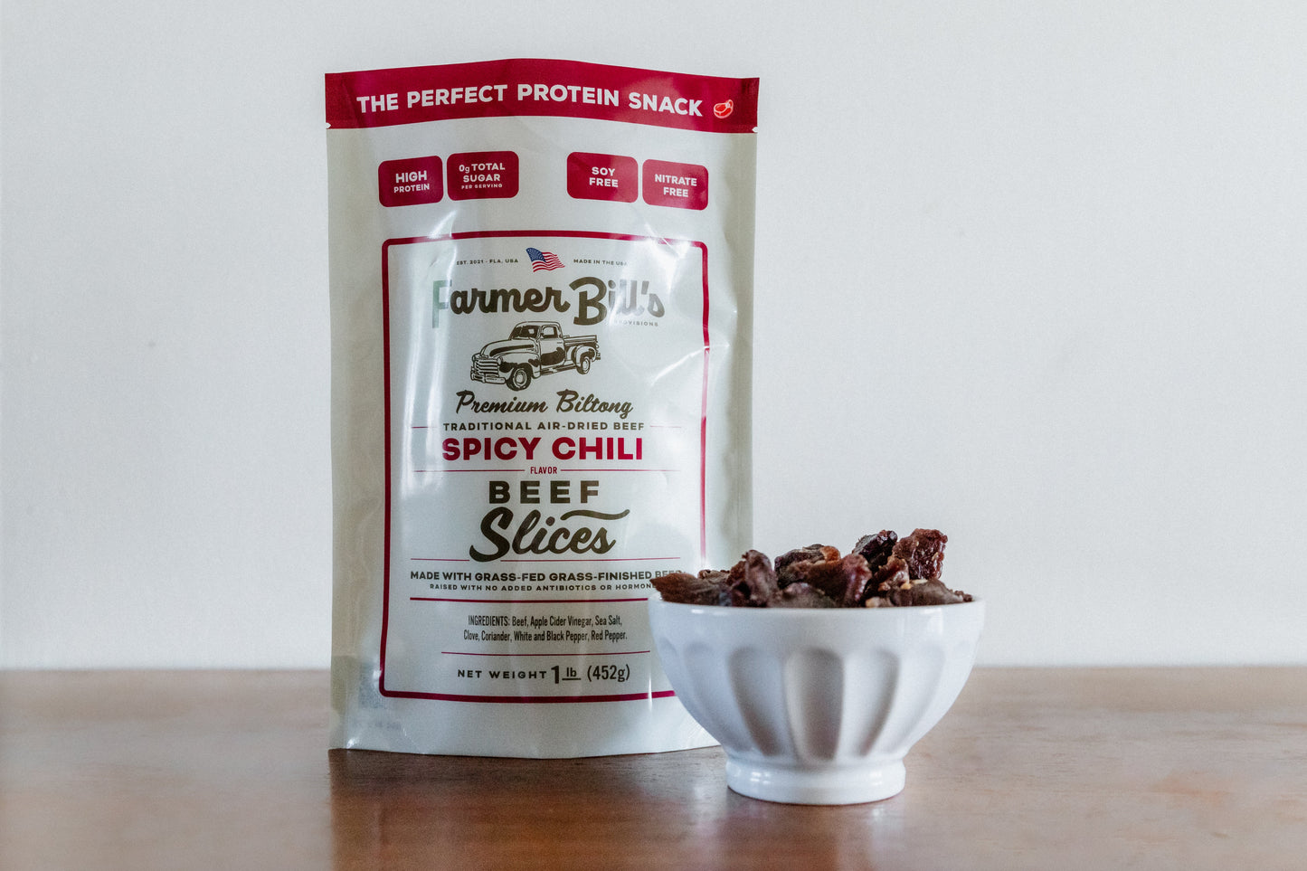 12 lb Sliced Chili Beef Biltong - Blessings Grow Meadows -