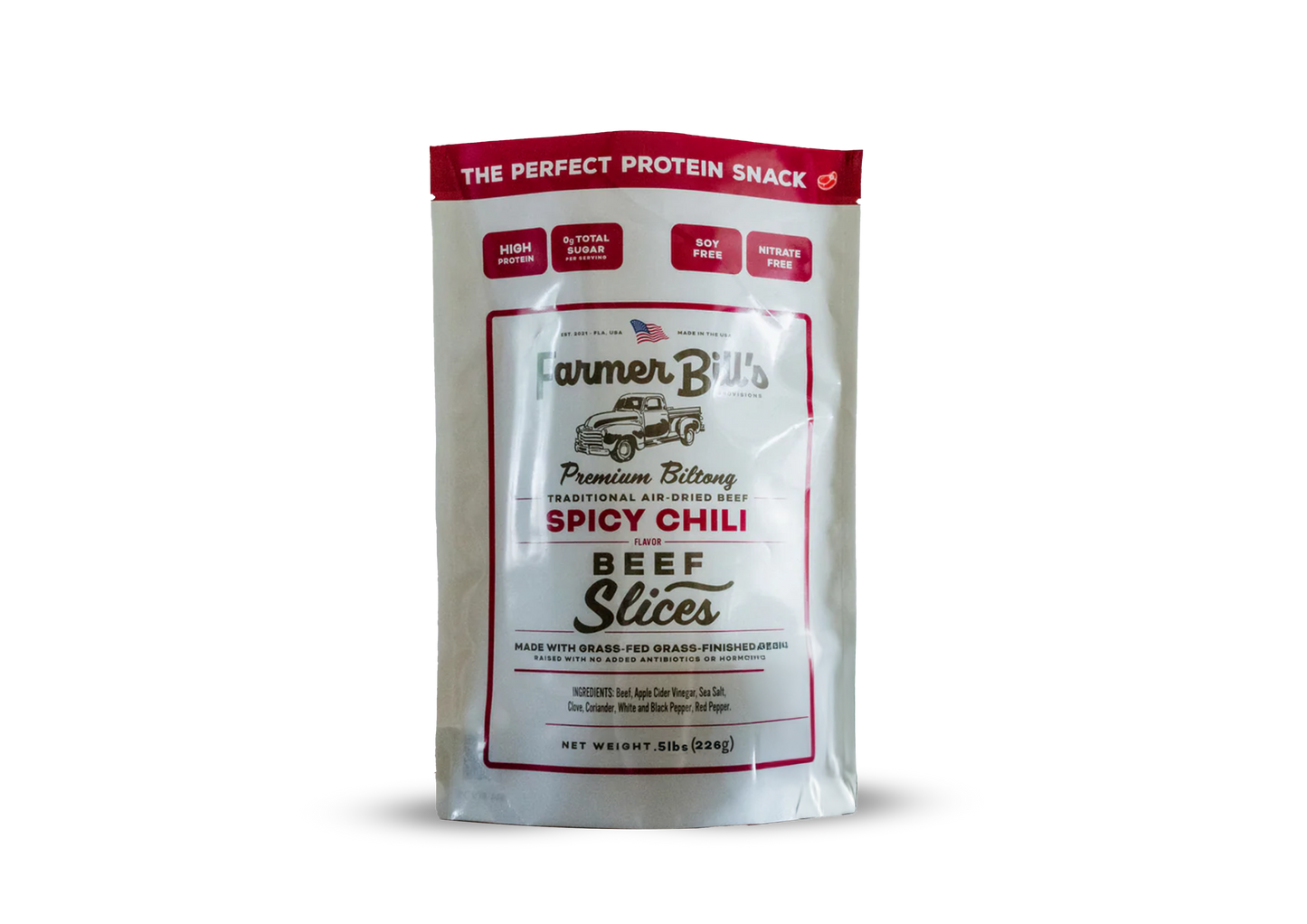 12 lb Sliced Chili Beef Biltong - Blessings Grow Meadows -