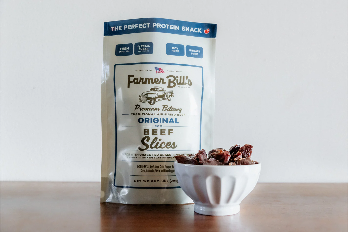 12 lb Sliced Original Beef Biltong - Blessings Grow Meadows -