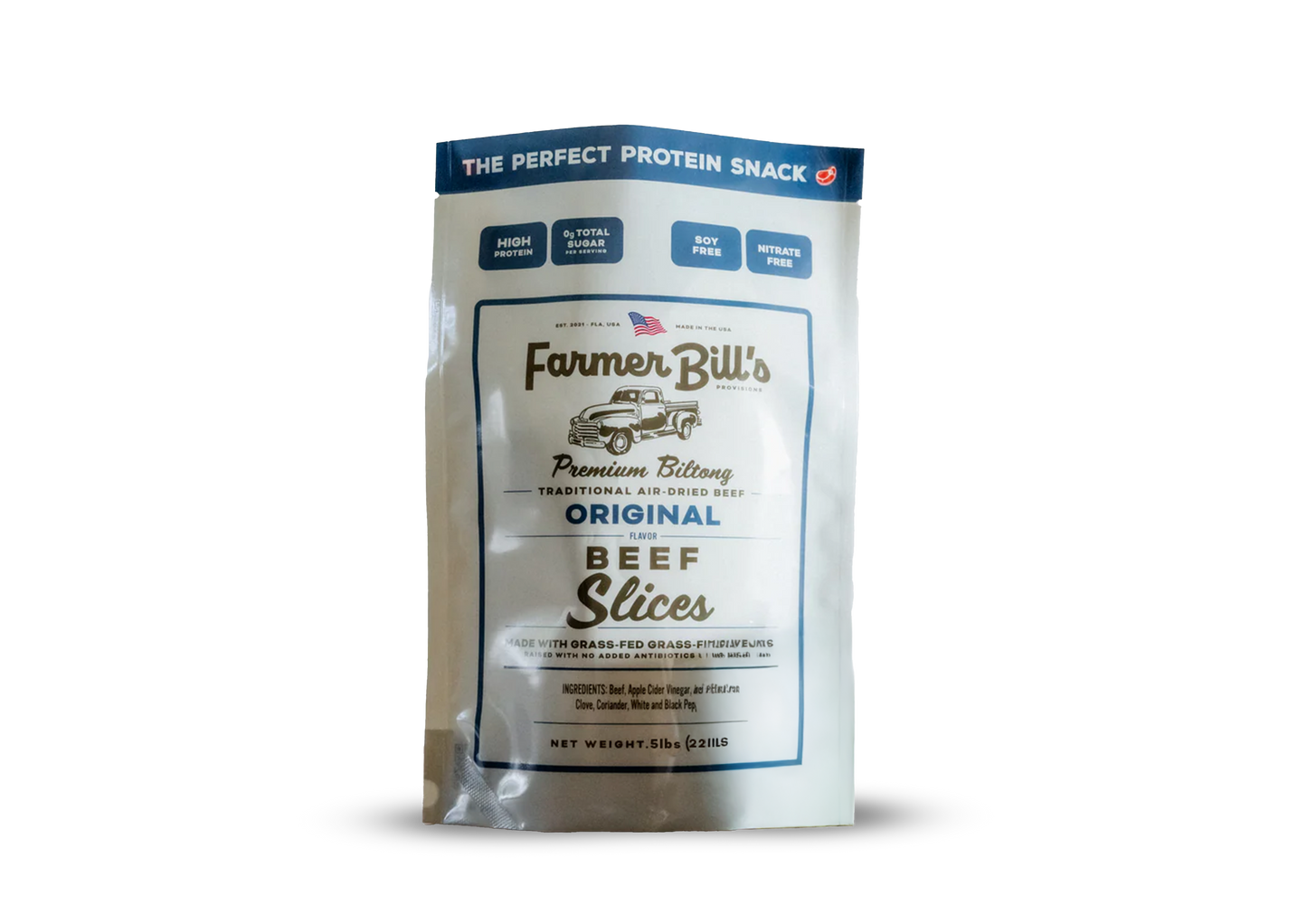 12 lb Sliced Original Beef Biltong - Blessings Grow Meadows -