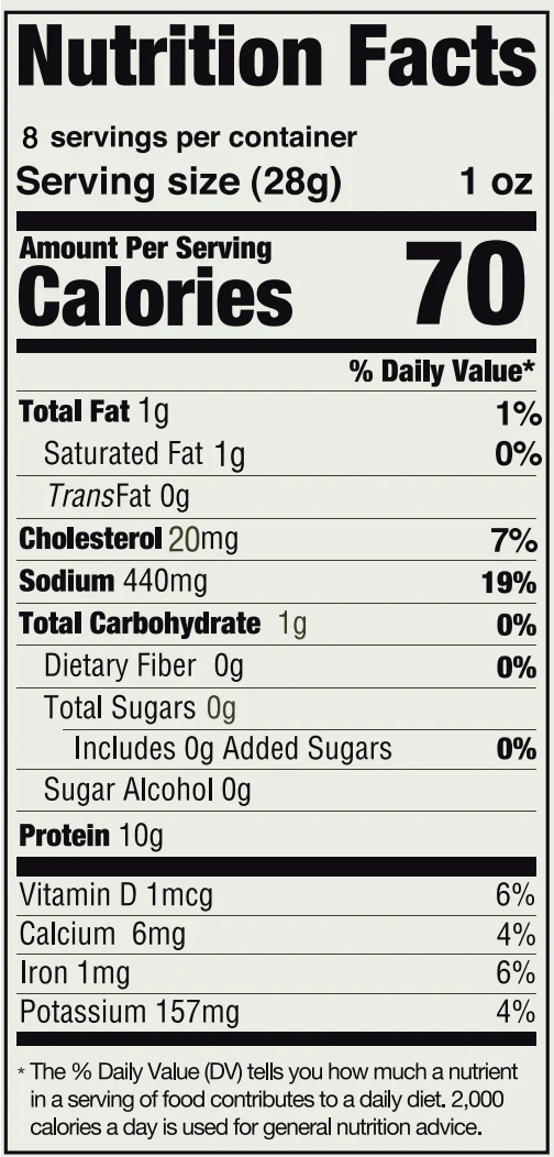 12 lb Sliced Original Bison Biltong - Blessings Grow Meadows -