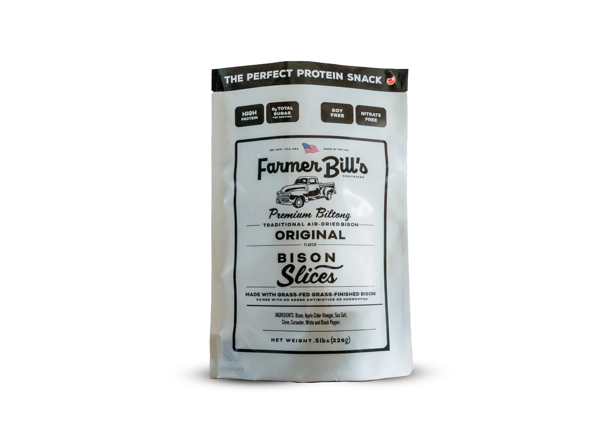 12 lb Sliced Original Bison Biltong - Blessings Grow Meadows -