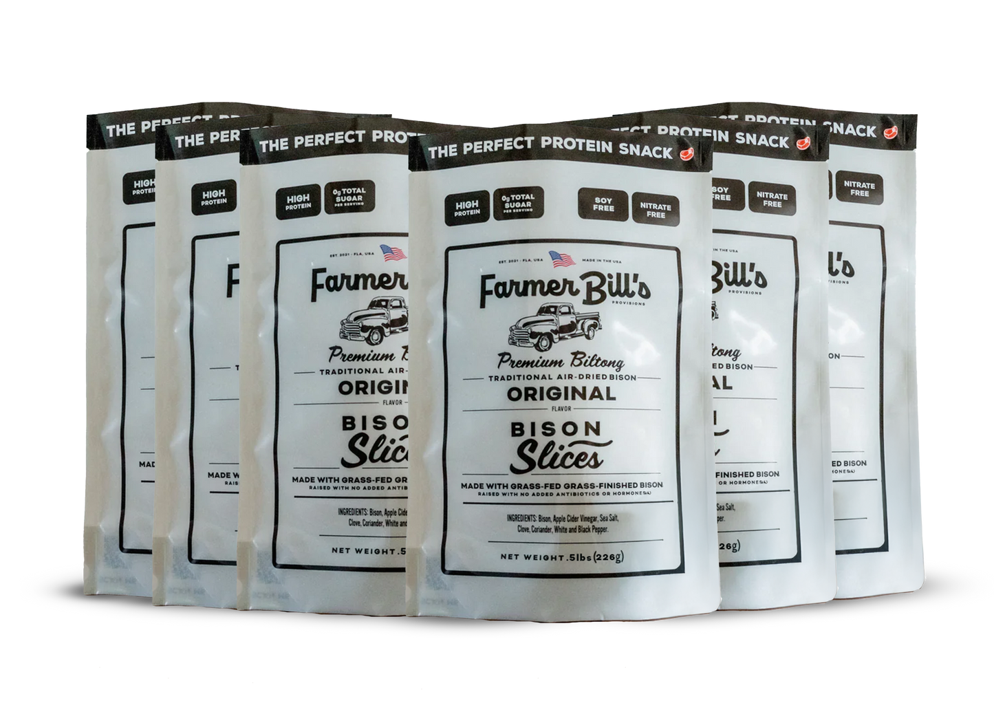 12 lb Sliced Original Bison Biltong - Blessings Grow Meadows -