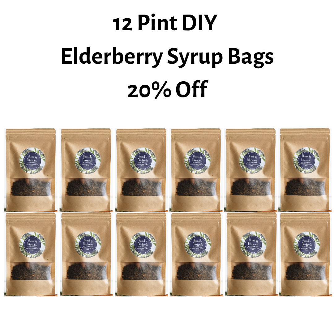 DIY Pint size Elderberry Syrup kit - Blessed by Elderberries ~ Blessings Grow Meadows