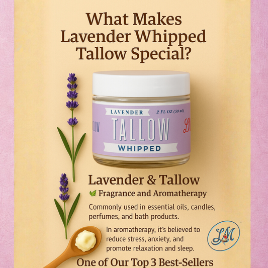 Lavender Tallow "Relax" Premium Quality All Natural Gift Box by The Lady May - Lady May Tallow ~ Blessings Grow Meadows