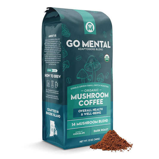 14 Mushroom Coffee Adaptogens Blend - GO MENTAL MUSHROOM COFFEE ~ Blessings Grow Meadows