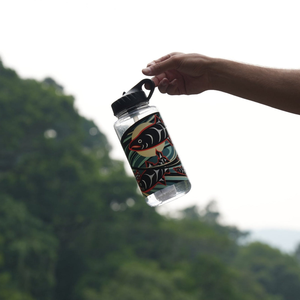 Nalgene OG Leggitt & LaClair Art water bottles by Epic Water Filters USA in 32oz and 48oz sizes, featuring colorful designs.