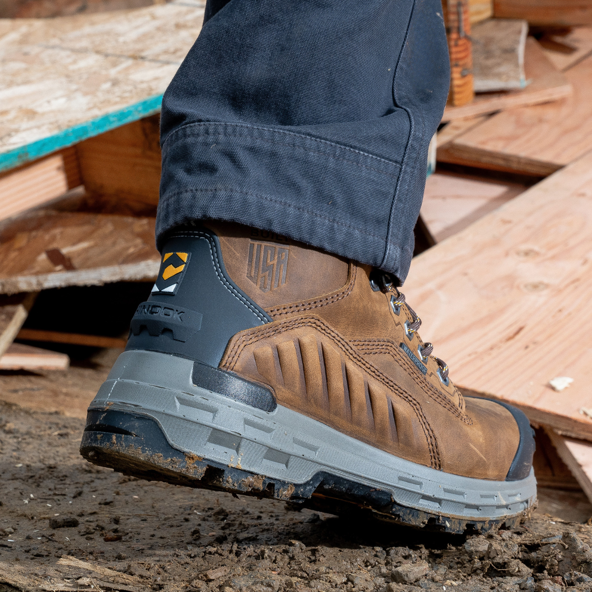 Wildwood 6” Waterproof Composite Toe Brown Boot - Made in USA - Blessings Grow Meadows