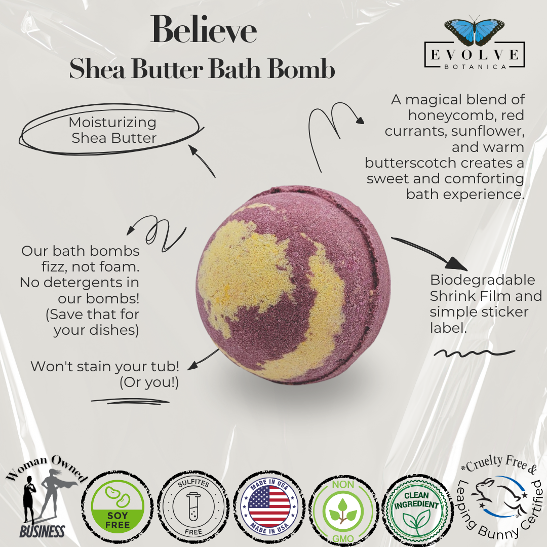 Bath Bomb - Believe - Blessings Grow Meadows