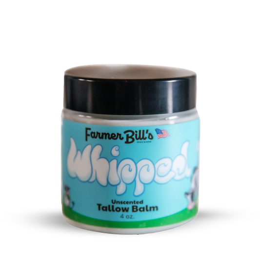 Whipped Unscented Grass-fed Tallow Balm 4 oz
