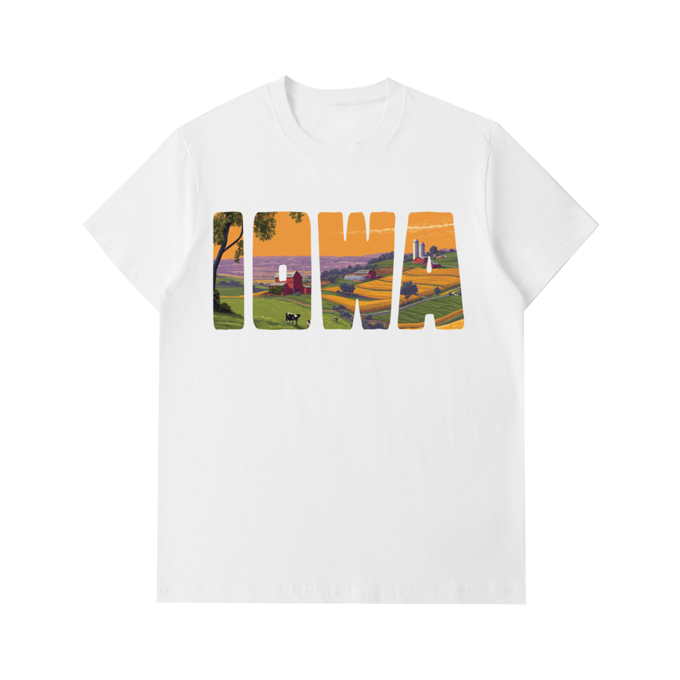 Amish Country Store "Iowa" Heavyweight Cotton T-Shirt