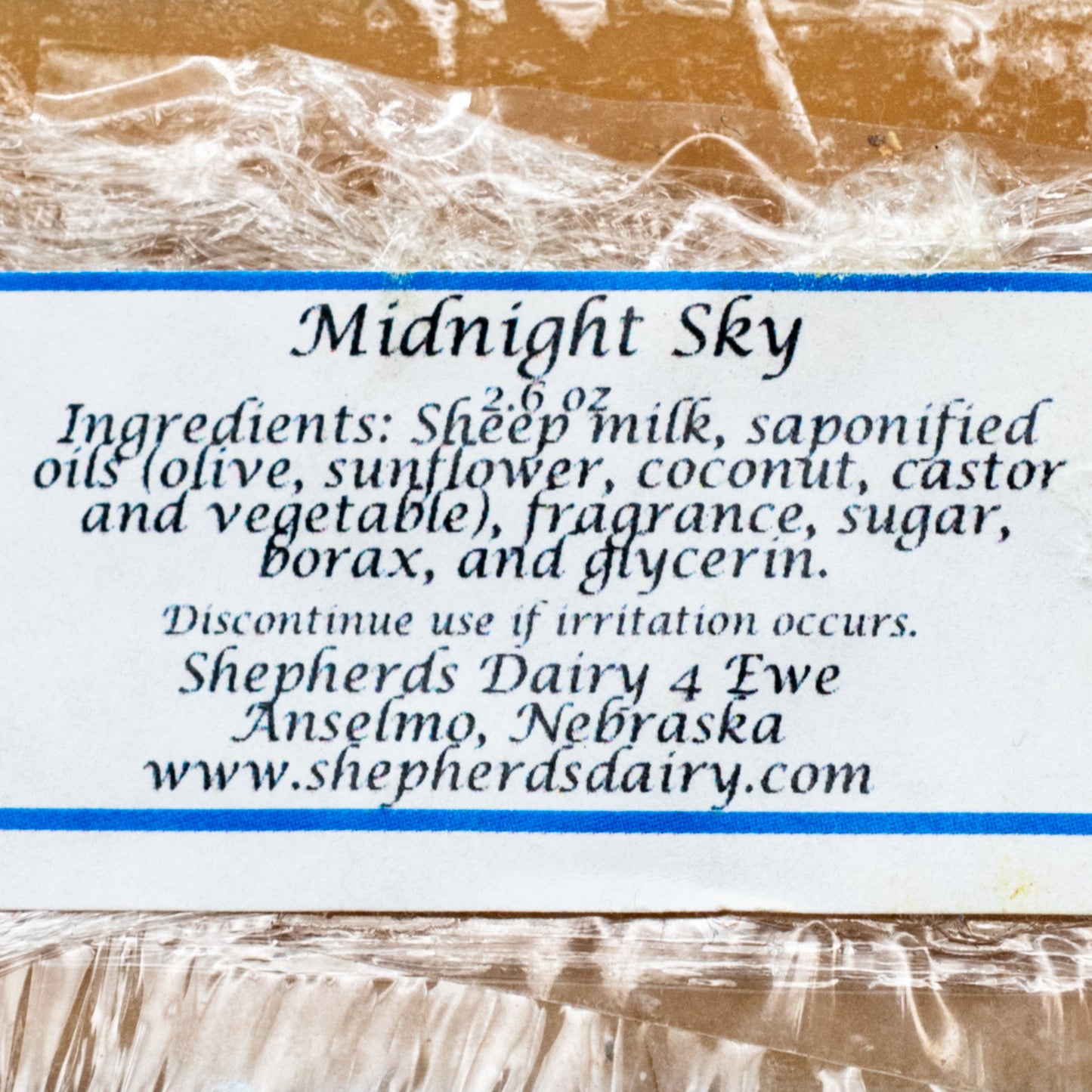 Midnight Sky Soap | 2.6 oz | Shepherd's Dairy 4 Ewe - BuyNebraska.com ~ Blessings Grow Meadows
