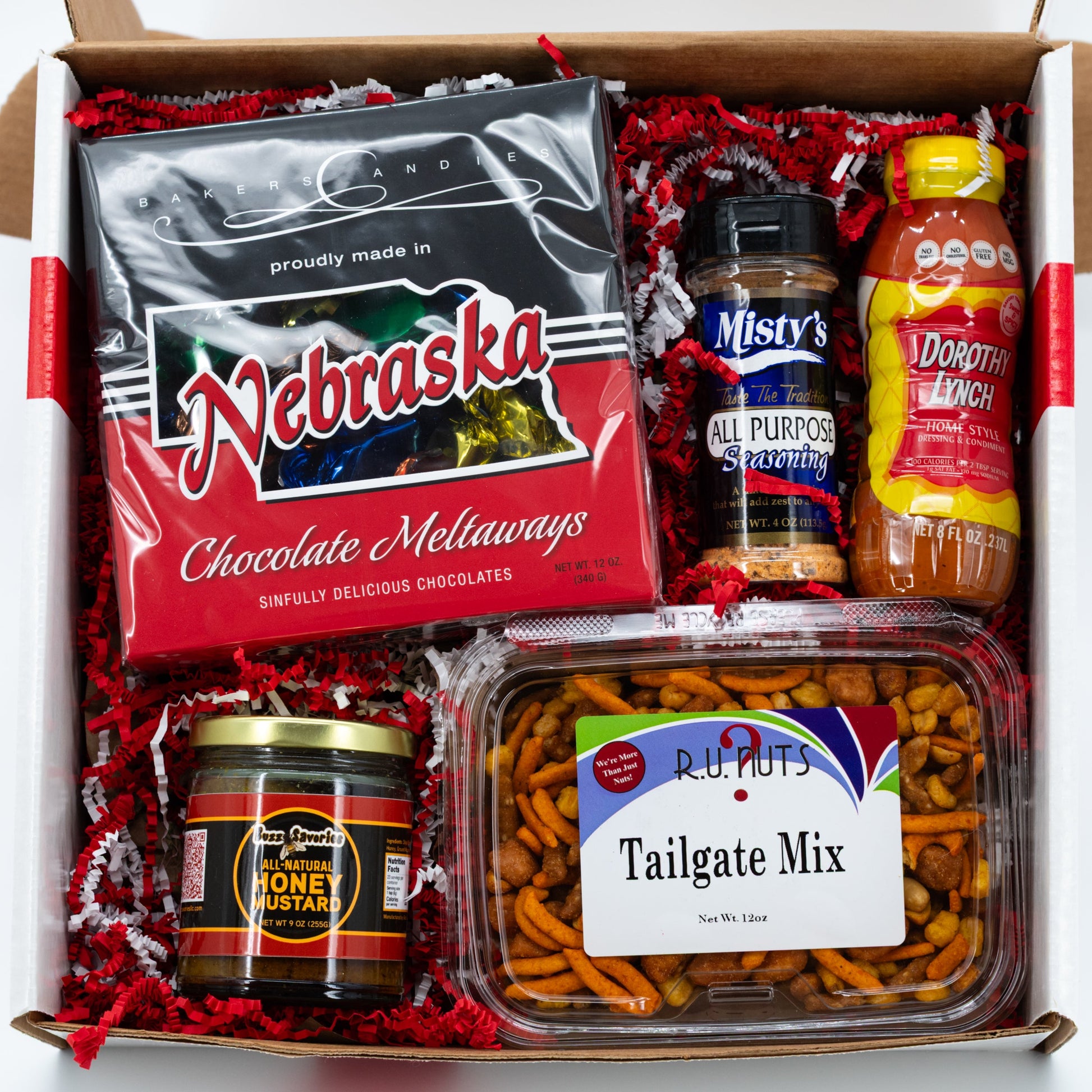 Touchdown Tailgate Gift Box | Shipping Included | From Nebraska Gift Shop - BuyNebraska.com ~ Blessings Grow Meadows