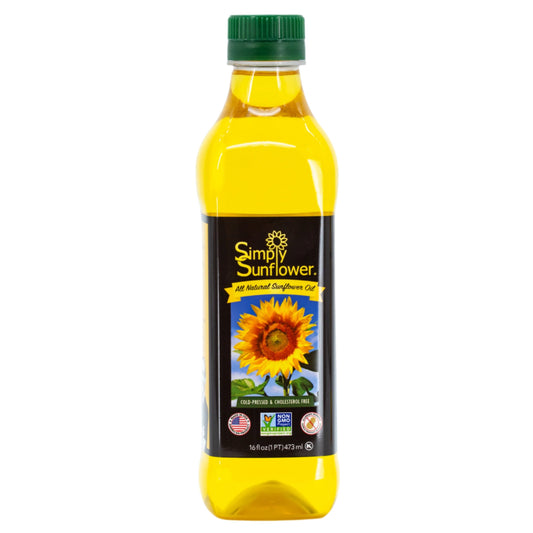 Sunflower Oil | 16 oz | Non GMO, Gluten Free, Vegan | Simply Sunflower - BuyNebraska.com ~ Blessings Grow Meadows