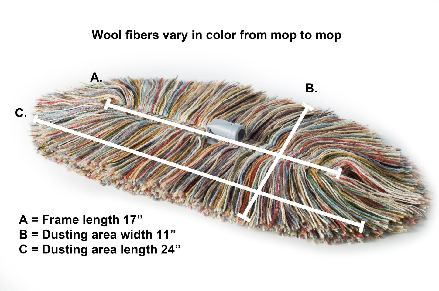 THE TRIO - Wooly Mammoth with Telescoping Handle, Wool Duster & Replacement Head - Blessings Grow Meadows