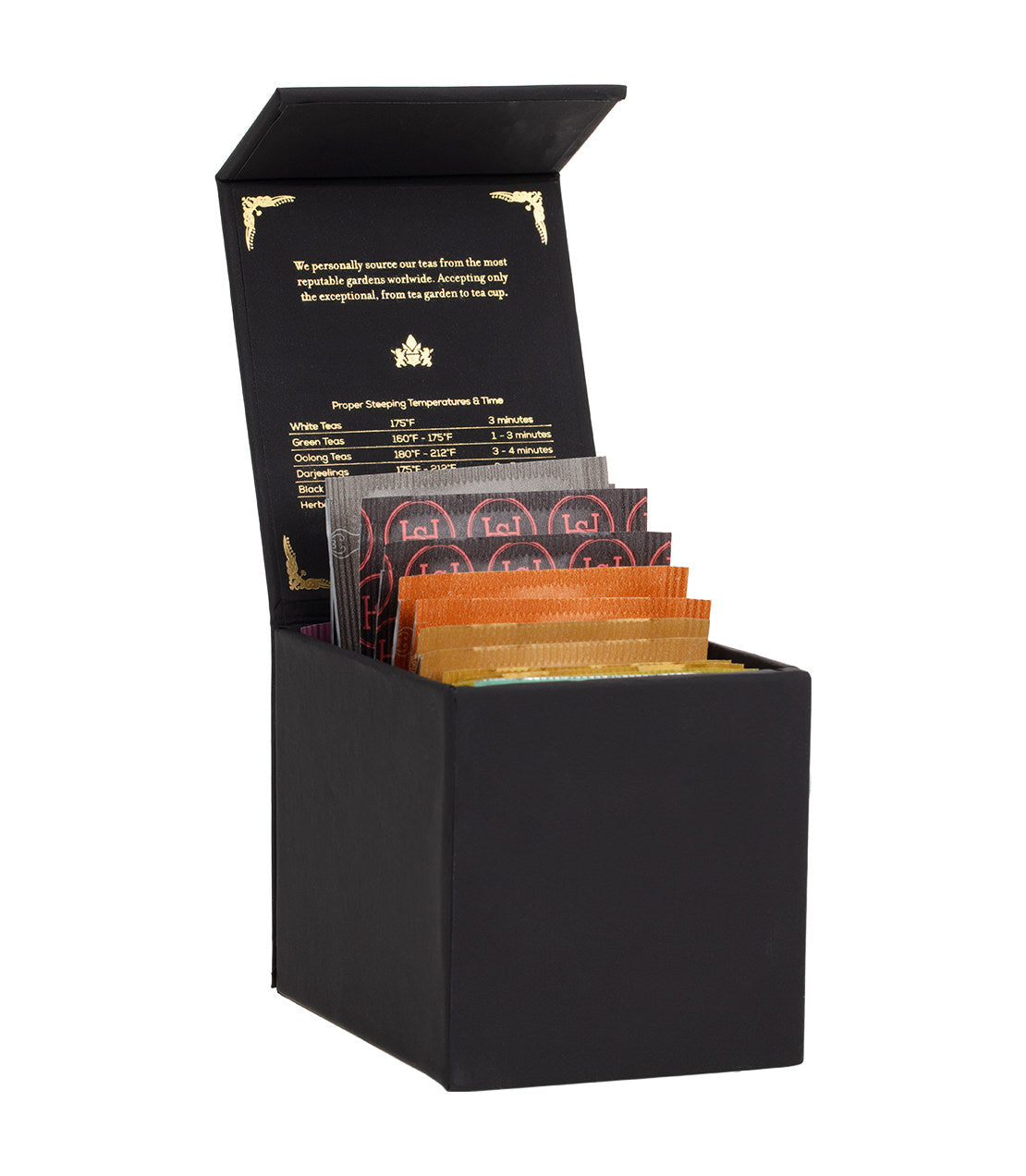 Harney Heritage – Herbal & Decaf Teabag Sampler Black Box - Blessings Grow Meadows