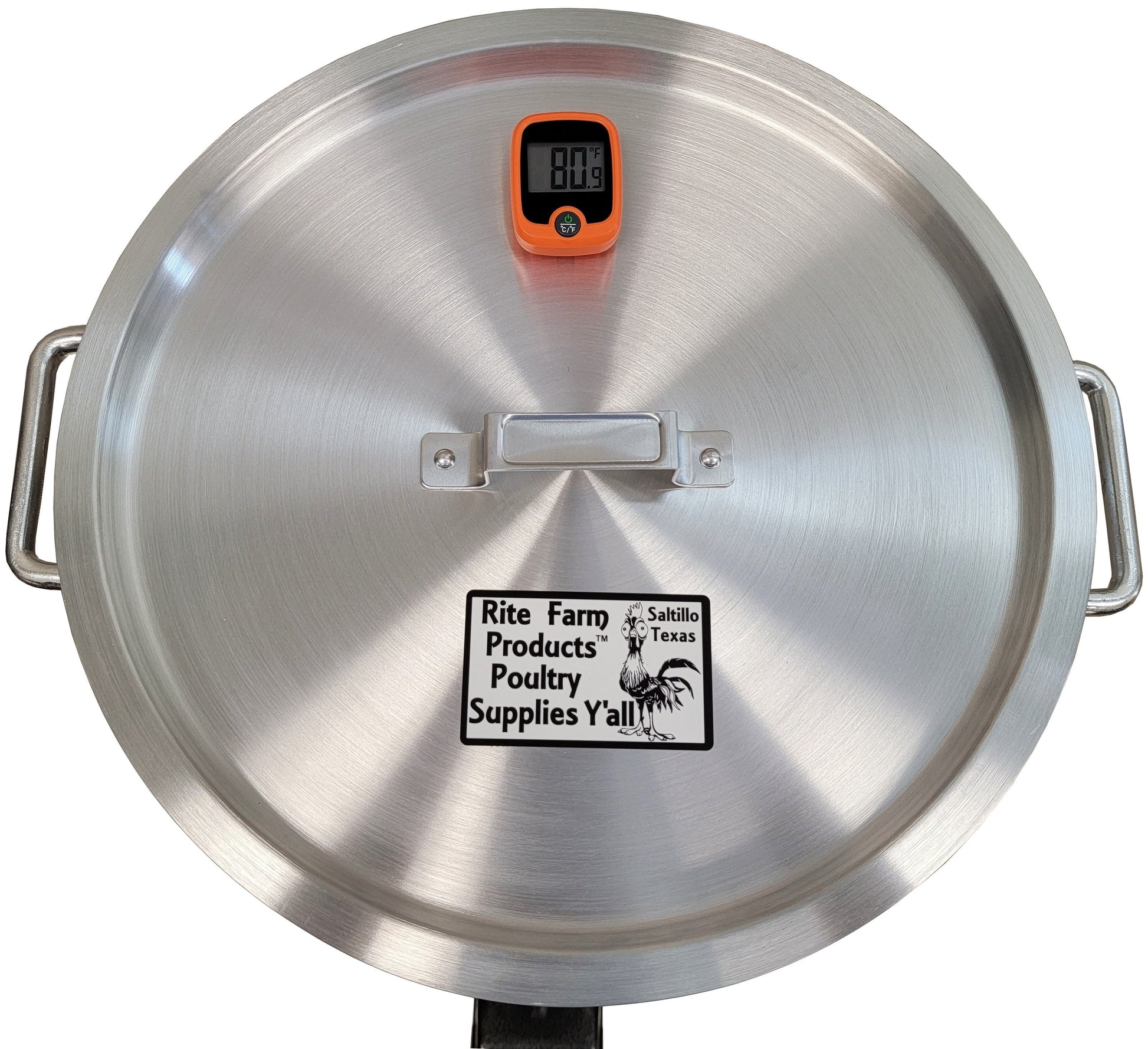 Propane 15-gallon poultry scalder for chickens, ducks, geese, and pheasants, made in the USA, used for scalding poultry.