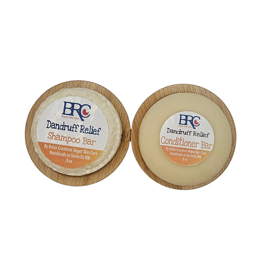 Natural Sulfate-Free Dandruff Shampoo & Conditioner Bar Set - Blessings Grow Meadows