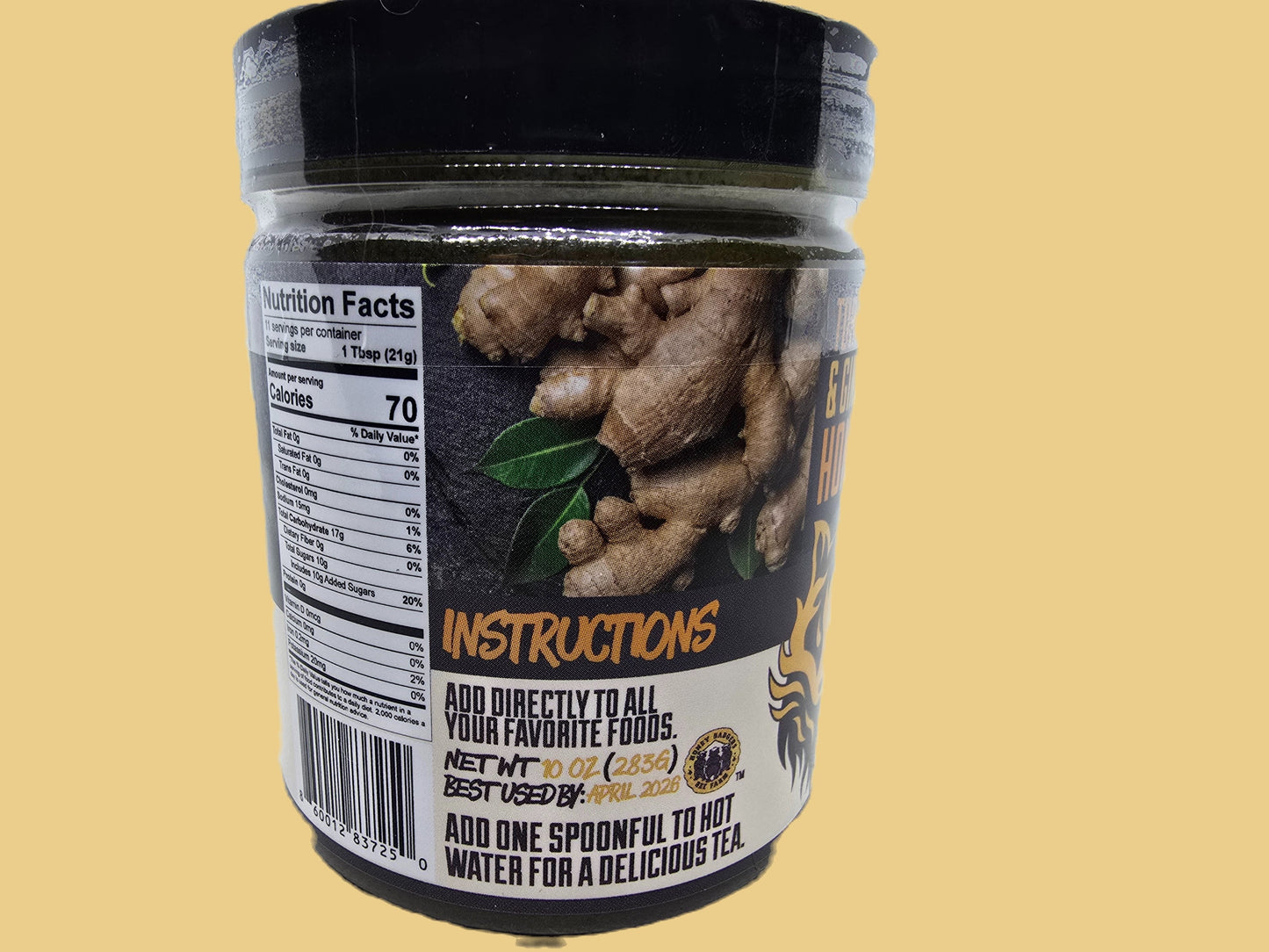 Turmeric & Ginger Honey - Honey Badgers Bee Farm ~ Blessings Grow Meadows