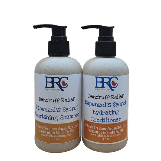 Dandruff Relief Liquid Shampoo & Conditioner - Now in Biodegradable Pump Bottles! - Blessings Grow Meadows