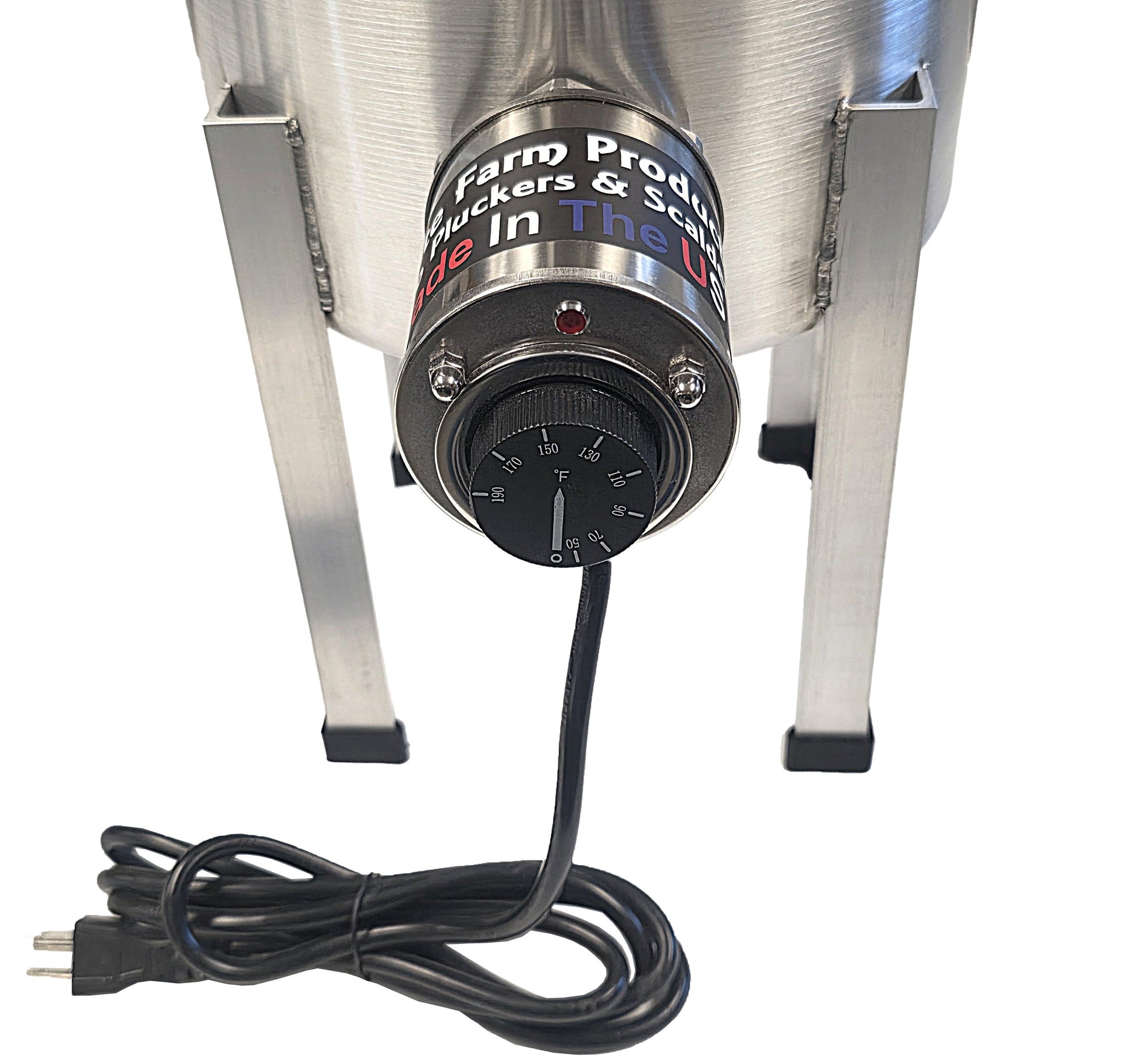Pro USA 4-gallon 120V 1,000W quail scalder for small bird processing, ideal for quail, pigeons, and doves.