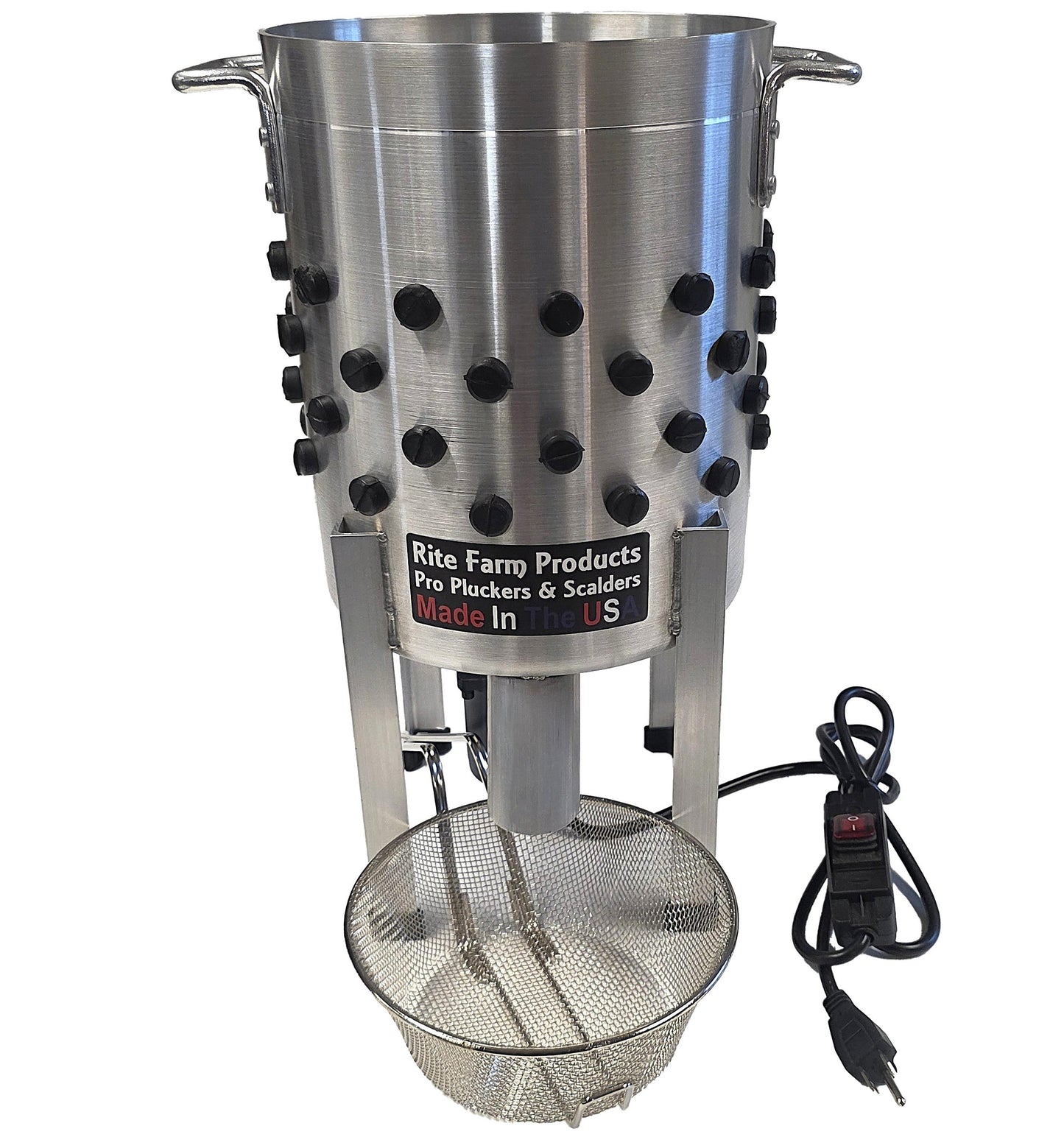 Pro USA Quail Plucker Feather Picker from Rite Farm Products, used for plucking small birds like quail, pigeons, and doves.