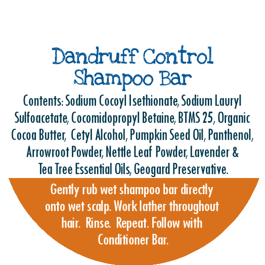 Handcrafted Natural Sulfate-Free Dandruff Shampoo Bar