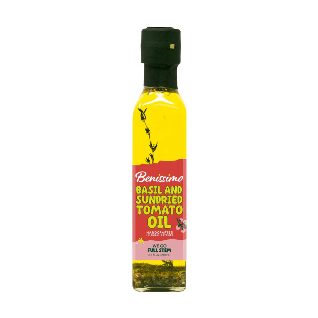 Benissimo Basil & Sun Dried Tomato Oil, Marasca (240mL)
