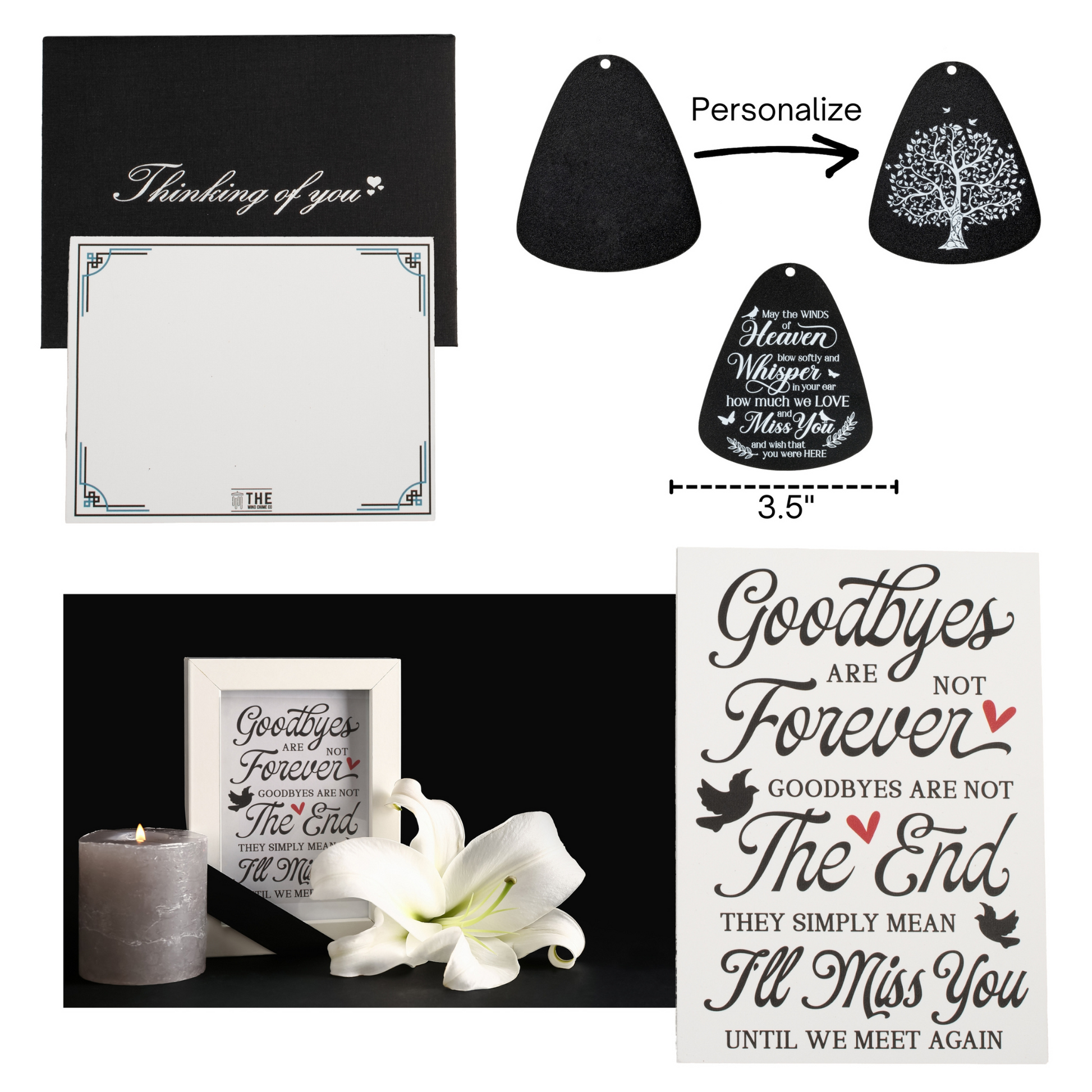 34" Serenity Family-Love Memorial Wind Chimes, Thoughtful Gift For Special Occasions or Reflections - Blessings Grow Meadows