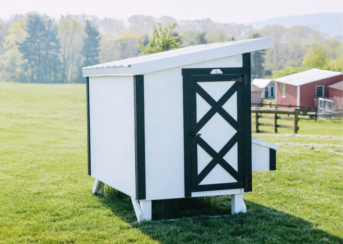 Large OverEZ Chicken Coop for up to 15 chickens, weather-resistant outdoor chicken house with spacious design.